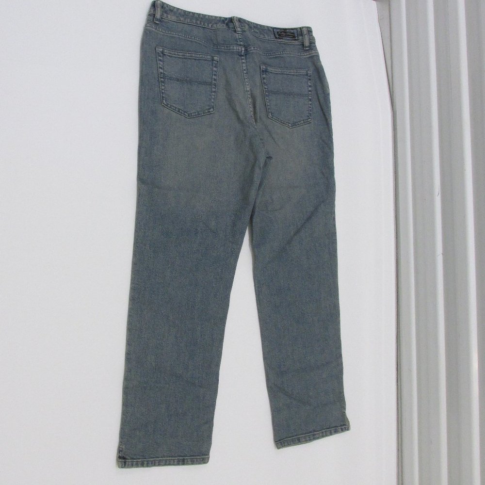 Tommy Bahama Indigo Palms Stone Wash Cropped Jeans, Medium Blue, Size 8R